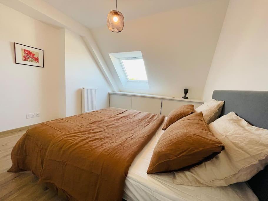 Appartement Lumineux Et Spacieux, Terrasse Et Parking Prive Concarneau Buitenkant foto